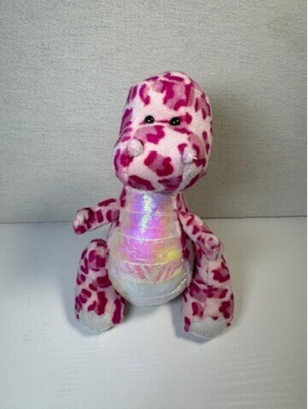Ganz Webkinz 10" Plush Spotty Dinosaur HM339 Pink Stuffed Animal Toy‎ NO CODE